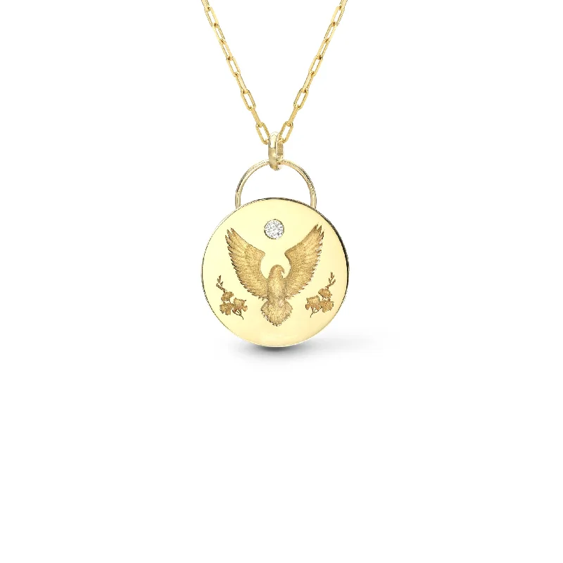 Women’s birthstone necklaces-Alchemy Honor Padlock Necklace