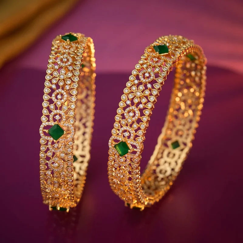 Unique bangles for women with modern designs-Zircon Bangle 175763