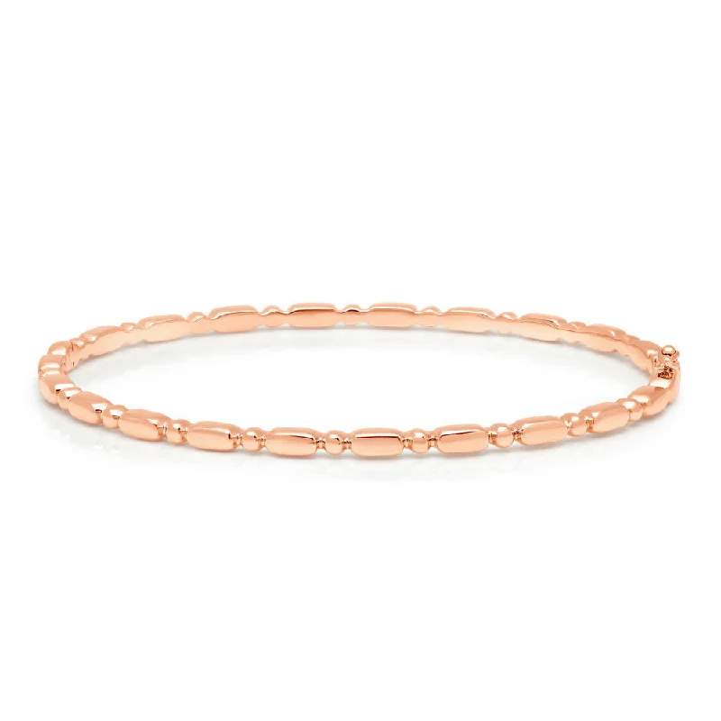 Classic bangle bracelets for women with pearls-Uneek Stackable Collection Stackable Bangle