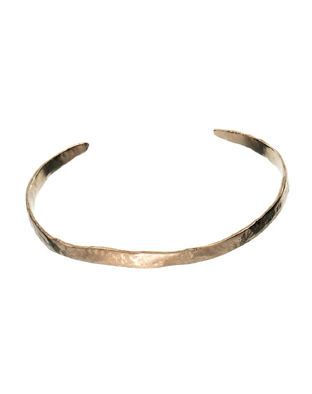 Unique bangles with colorful accents for women-Blade 14K Gold Bangle