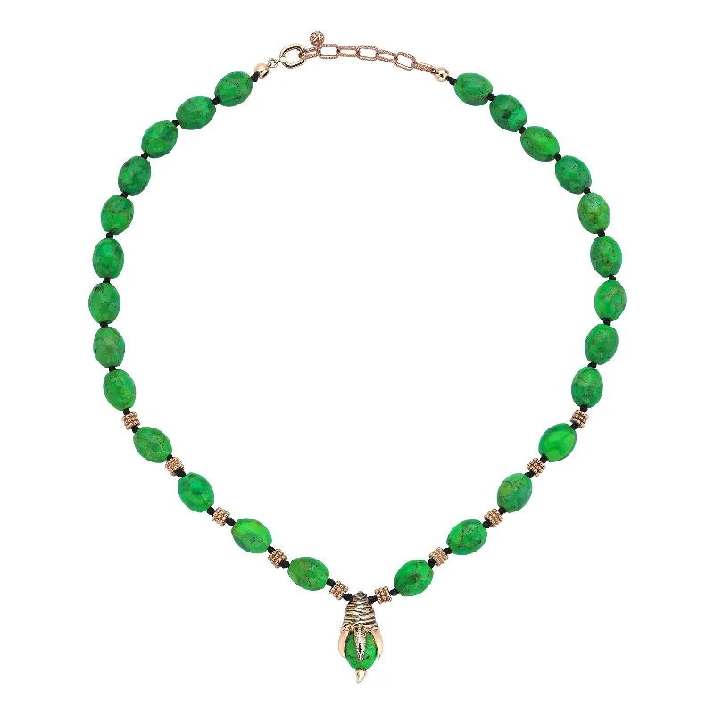 Simple necklaces with charms for women-Emerald Queen Necklace