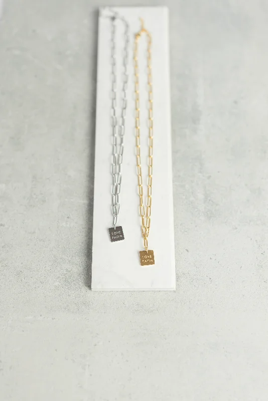 Timeless gold necklaces for women-BOUND NECKLACE · PROVERBS 3:3-4