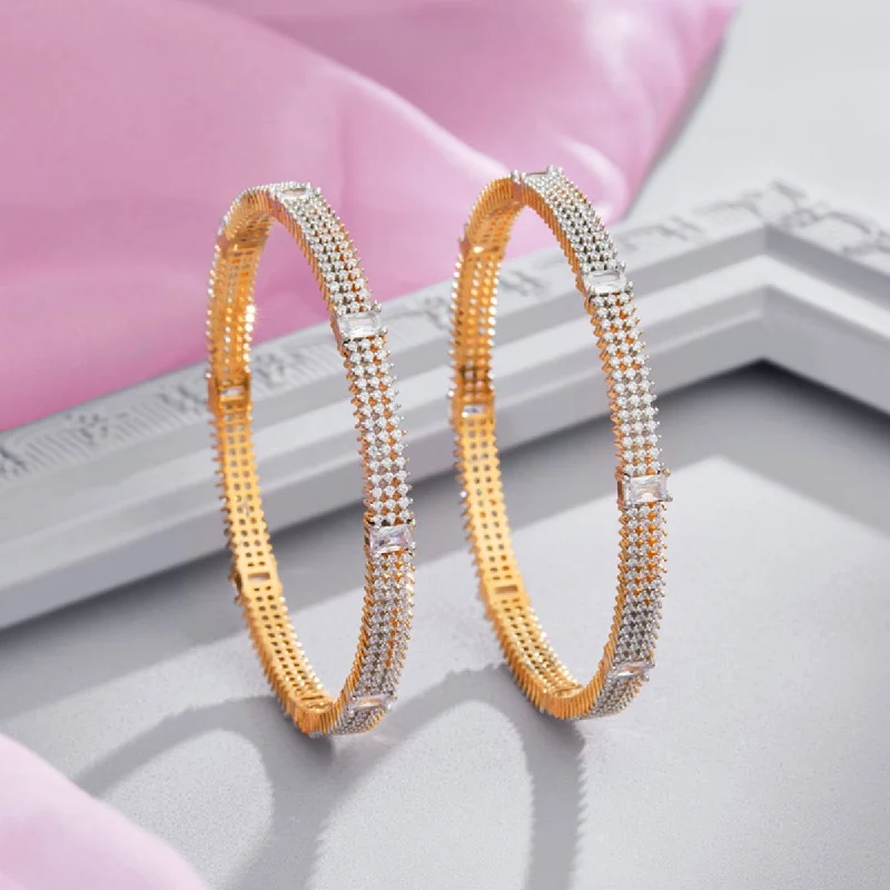 Unique boho bracelets for women-Zircon Bangle 170638