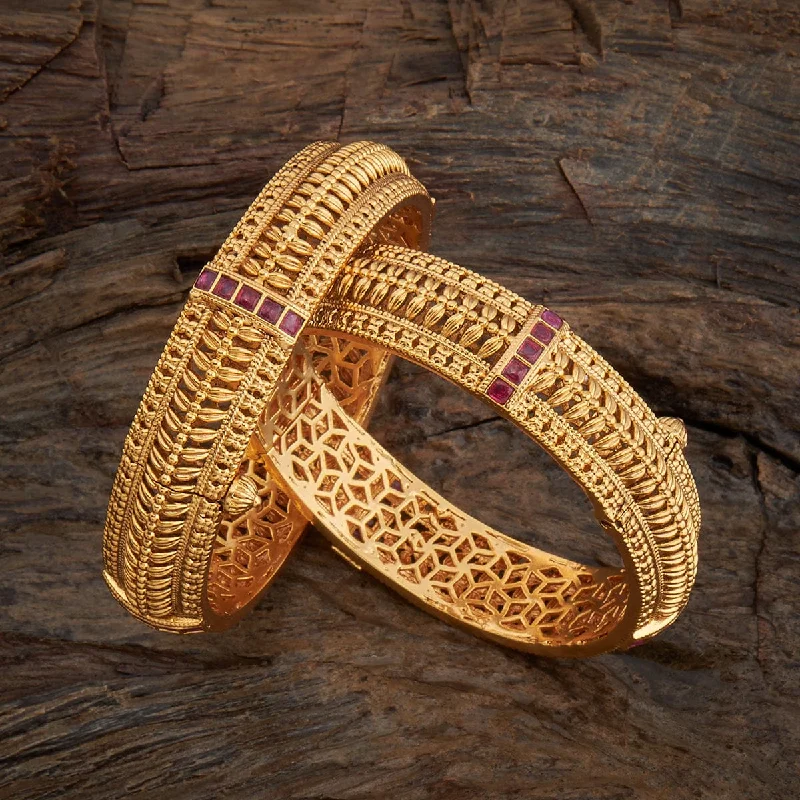 Women’s bracelets with simple metal designs-Antique Bangle 165495