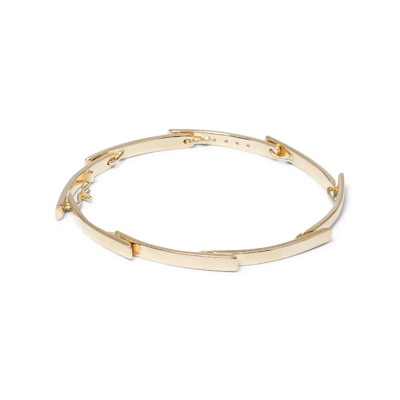 Women’s bracelets with artistic patterns-Spiral Galaxy 18K Gold Bangle