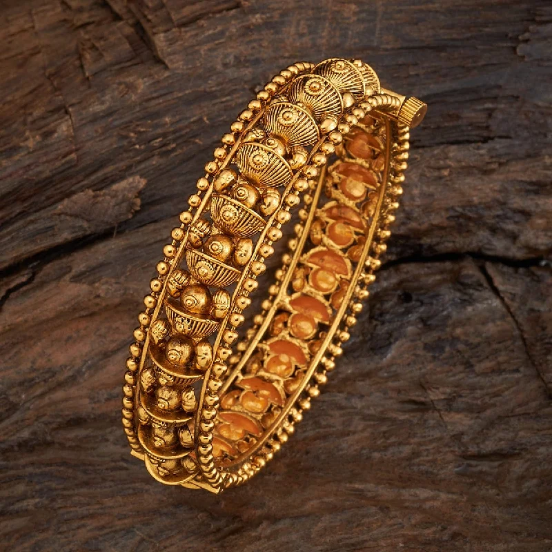 Elegant diamond bangles for women-Antique Bangle 145293