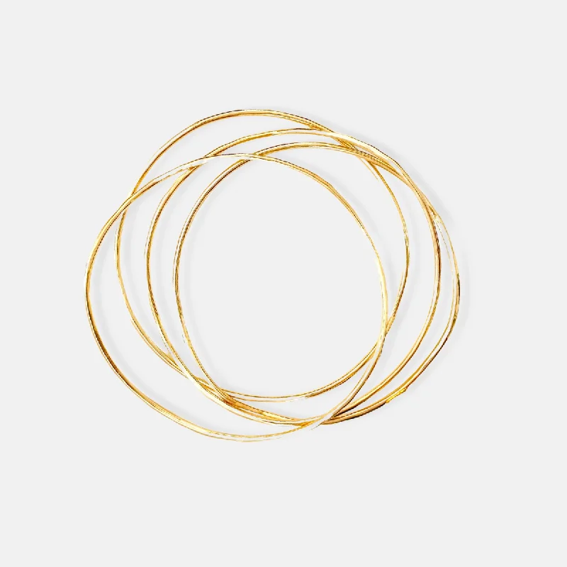 Beautiful gold bangles for women-The Organic Bangle