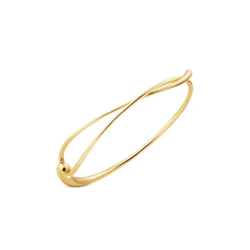 Unique design bangles for women-Mercy 18K Gold Bangle