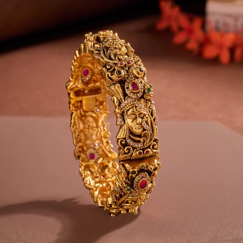 Women’s bracelets with diamonds and sapphires-Antique Bangle 161444