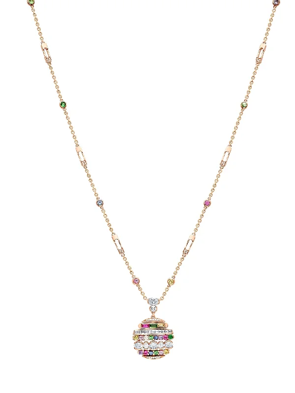 Women’s necklaces with matching rings-The Boodles National Gallery Collection - Play of Light Rose Gold Ruby Pendant