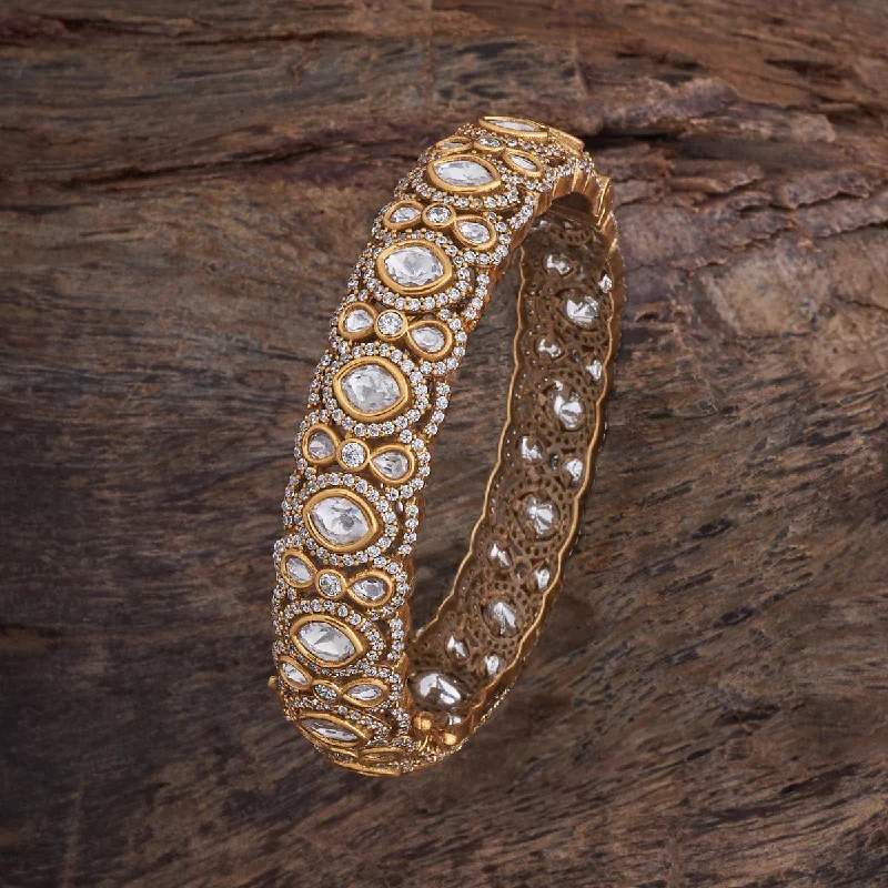 Women’s bracelets with artistic patterns-Kundan Bangle 176772