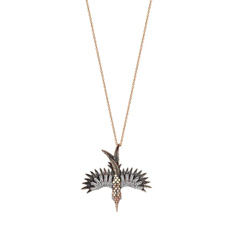 Women’s heart-shaped necklaces-Midi Phoenix Necklace