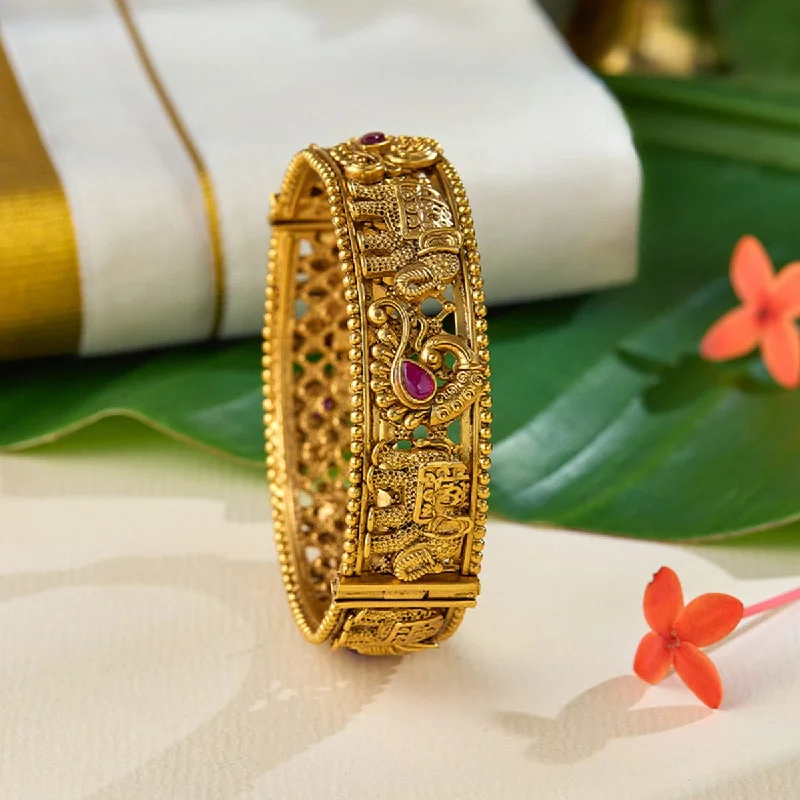 Stunning bangles with engraving for women-Antique Bangle 170419