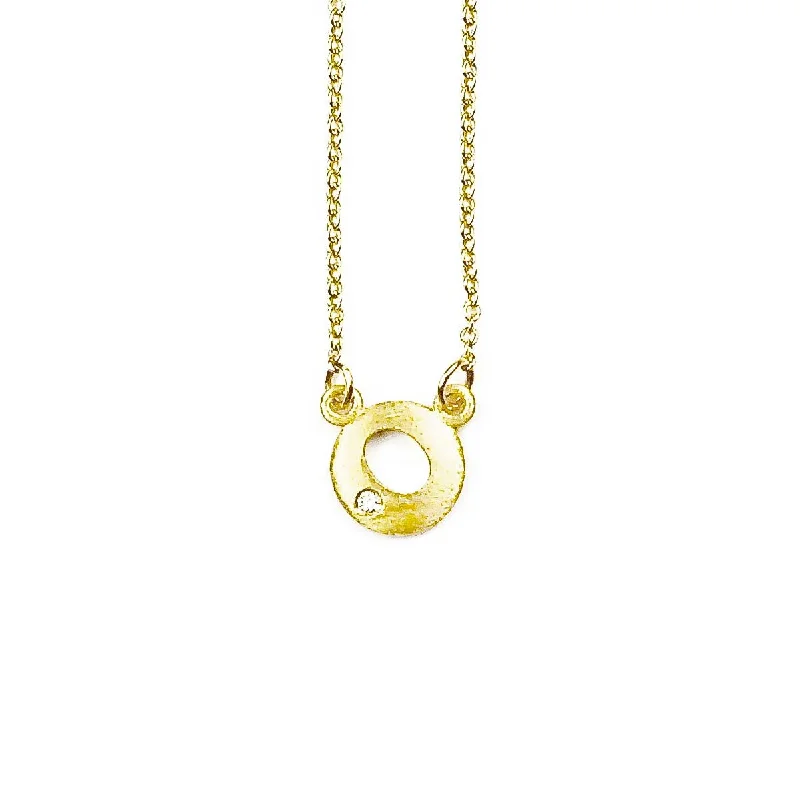 Stunning necklaces with cubic zirconia-Mini Halo Necklace