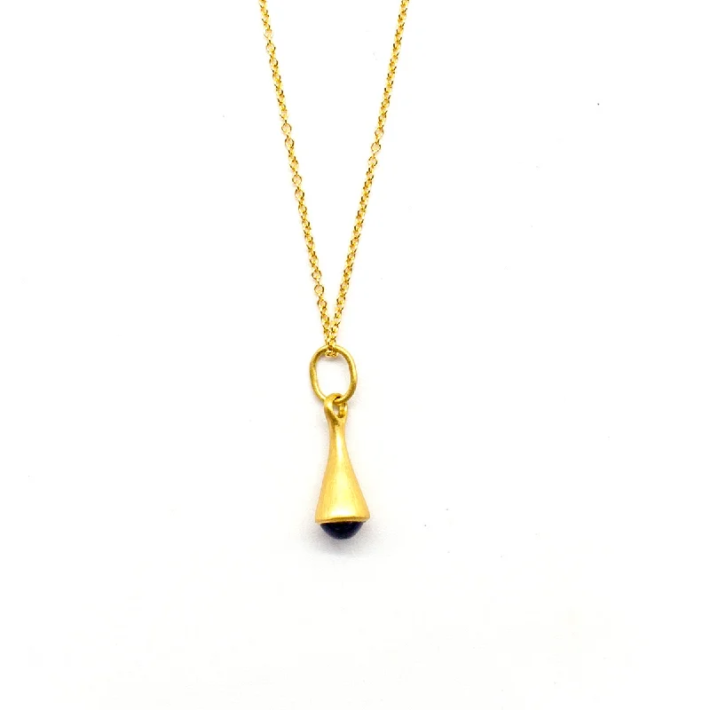 Women’s necklaces with garnet pendants-Sapphire City Drop Pendant Necklace