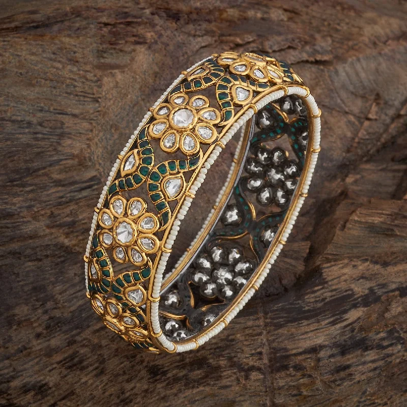 Elegant diamond bangles for women-Kundan Bangle 178281