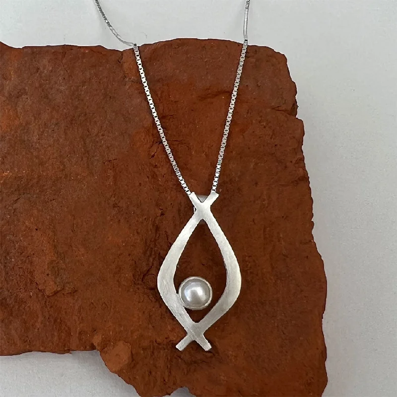 Classic women’s pearl necklaces-Embrace Life Necklace - Sterling Silver, Indonesia