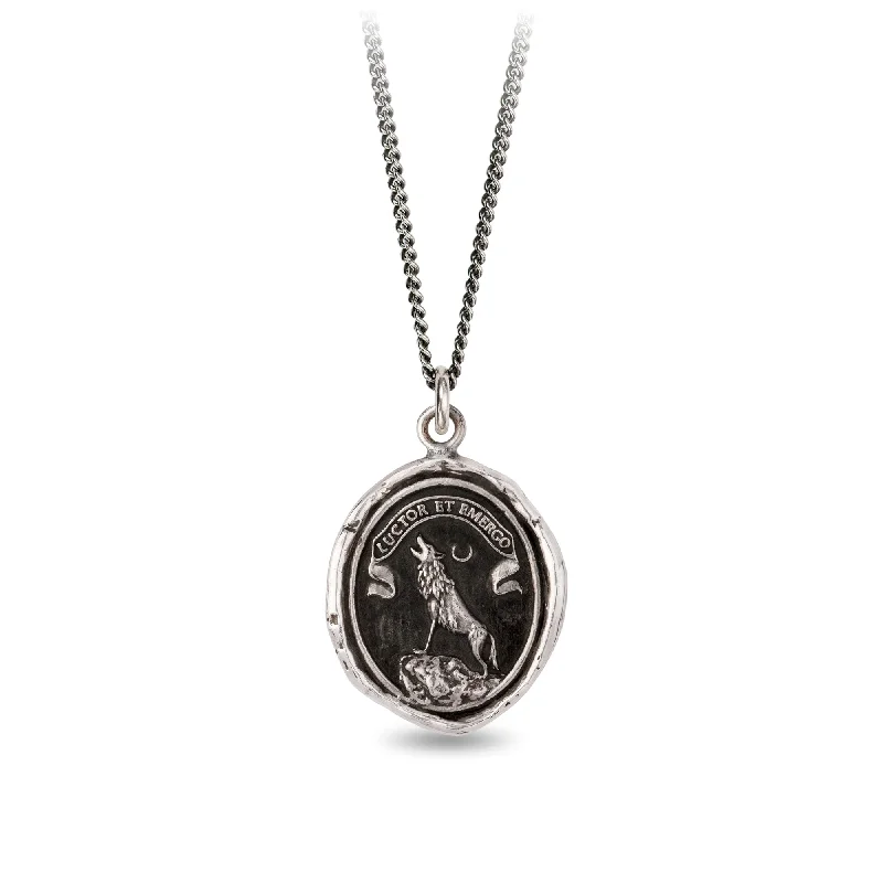 Custom necklaces for women with initials-Struggle & Emerge Talisman Necklace