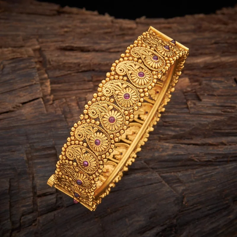 Women’s bracelets with intricate patterns-Antique Bangle 130148