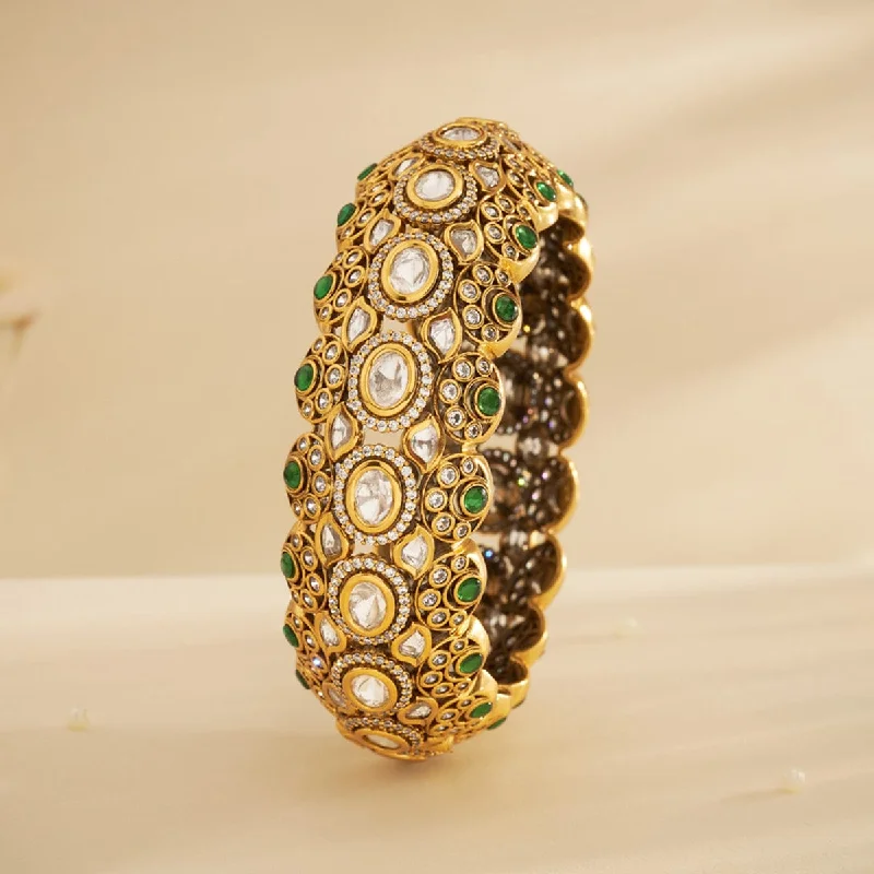 Simple bangles for everyday wear-Kundan Bangle 164000