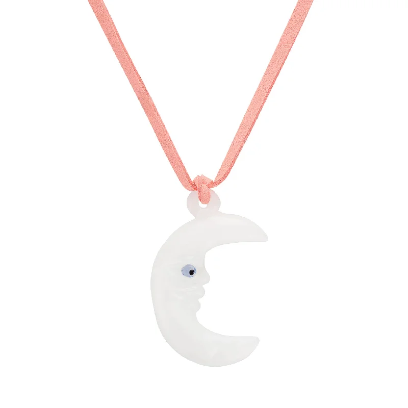 Luxury silver necklaces for women-Moon Dreams