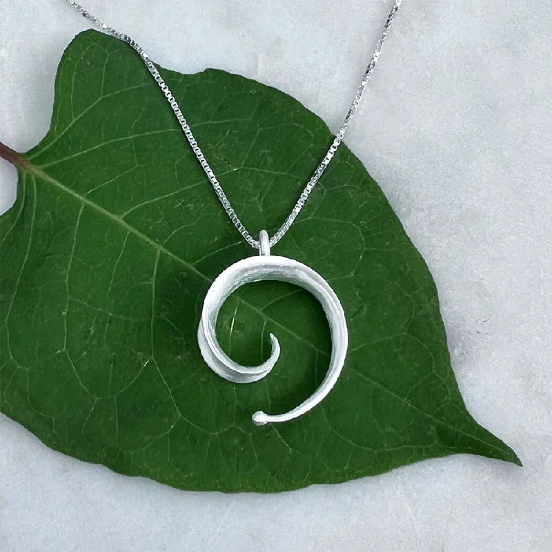 Classic pendant necklaces for women-Spiral of Life Necklace - Sterling Silver, Indonesia