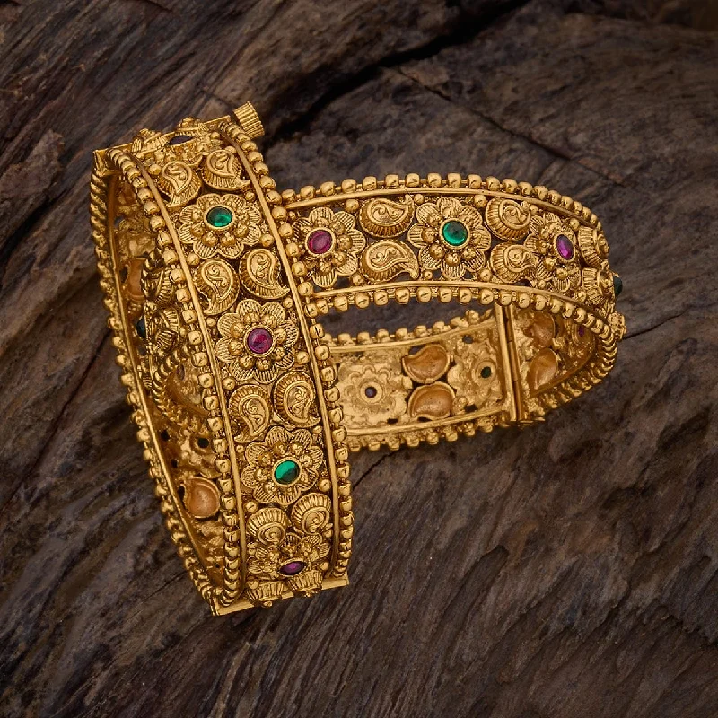 Affordable bangles for women with intricate designs-Antique Bangle 167862