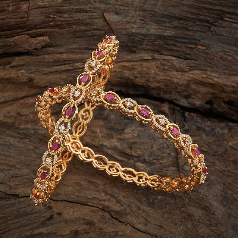 Fashionable bangles with crystal accents-Zircon Bangle 170332