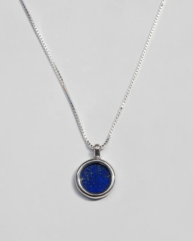 Bohemian necklaces for women with feathers-Mare Necklace in Lapis