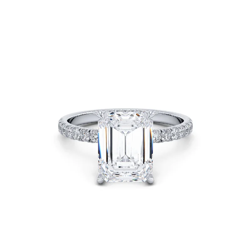 Engagement rings with radiant cut diamonds-Certified 2 Carat F Color Vs2 In Clarity Engagement Ring