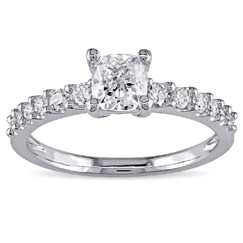 Engagement rings with the infinity symbol-Miadora Signature Collection 14k White Gold 1ct TDW Diamond Engagement Ring