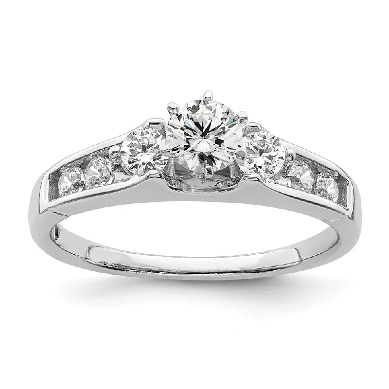 Engagement rings with heart-shaped diamonds-14k Gold Lab Grown Diamond Engagement Ring 0.7Ct Clarity- VS Color- G-H