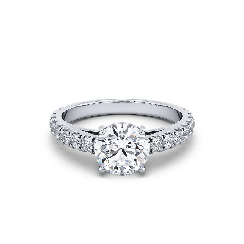 Affordable diamond engagement rings-Certified 1-Carat Engagement Ring, F Vs2