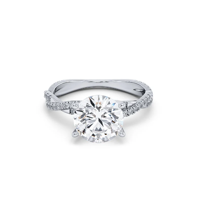 Engagement rings with matching wedding bands-Certified 2 Carat F Color Vs2 In Clarity Engagement Ring