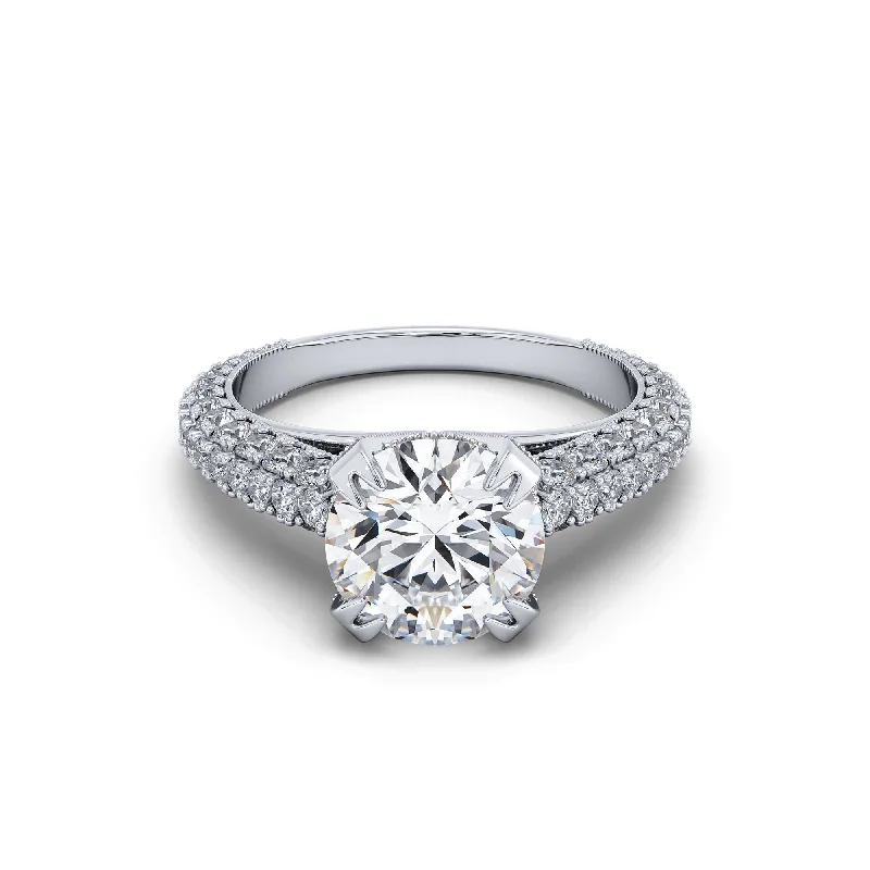 Affordable engagement rings under $1000-Certified 2 Carat F Color Vs2 In Clarity Engagement Ring