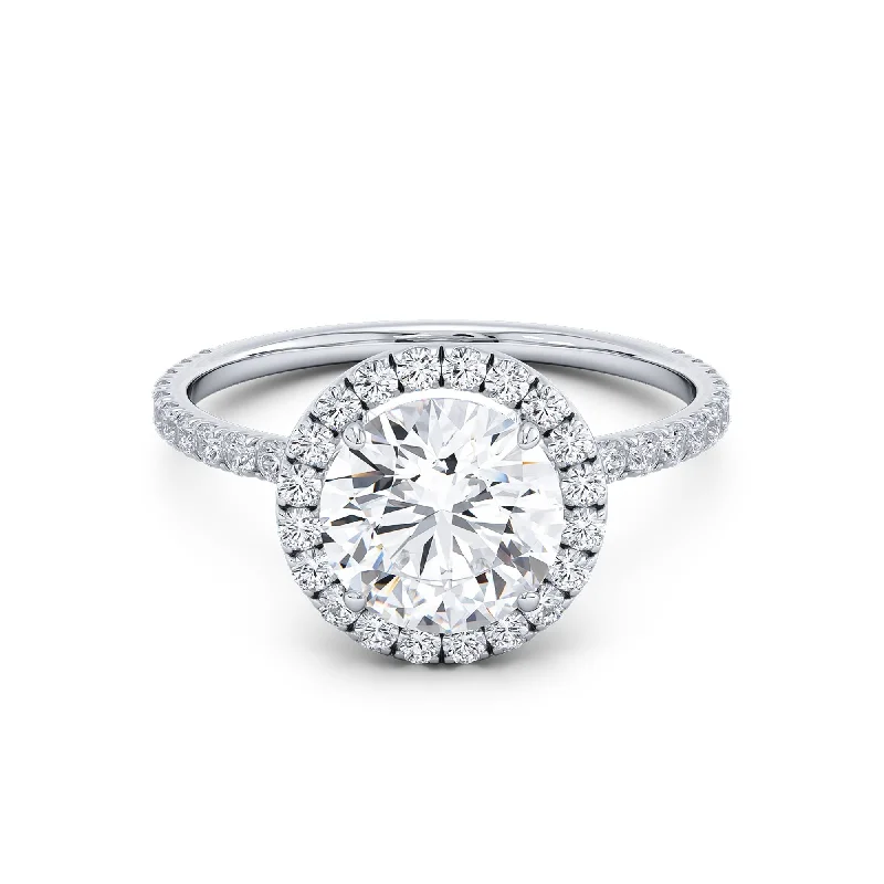 Engagement rings with baguette diamonds-3 Carat F Color Vs2 Certified Engagement Ring