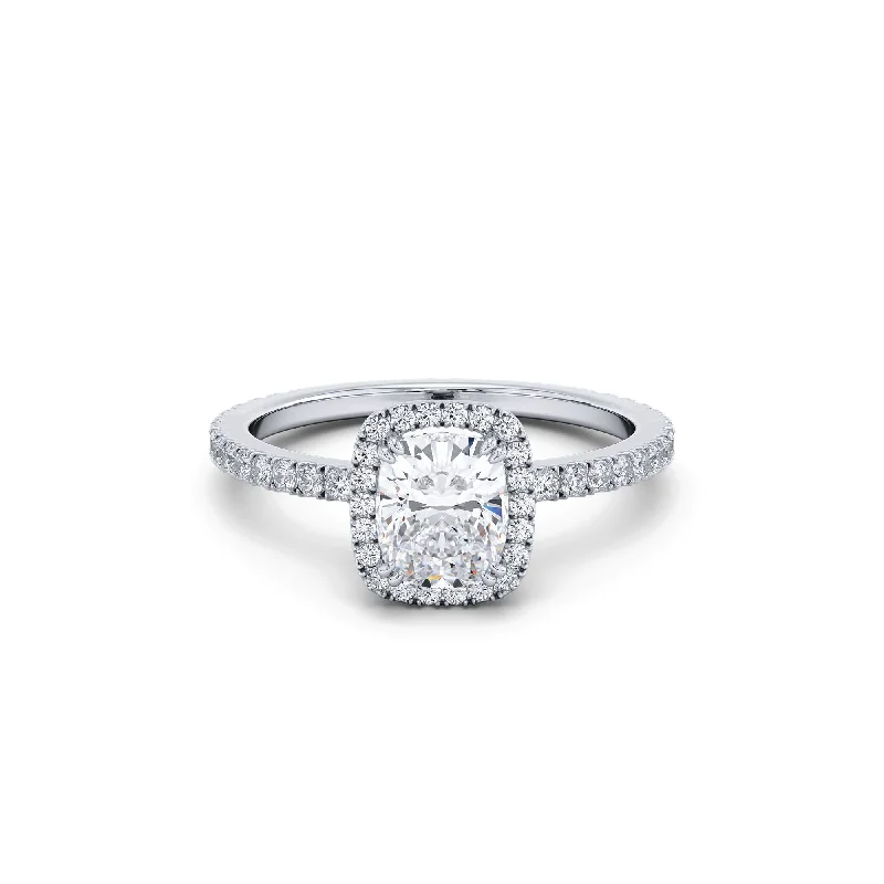 Engagement rings with princess cut diamonds-Certified 1-Carat Engagement Ring, F Vs2