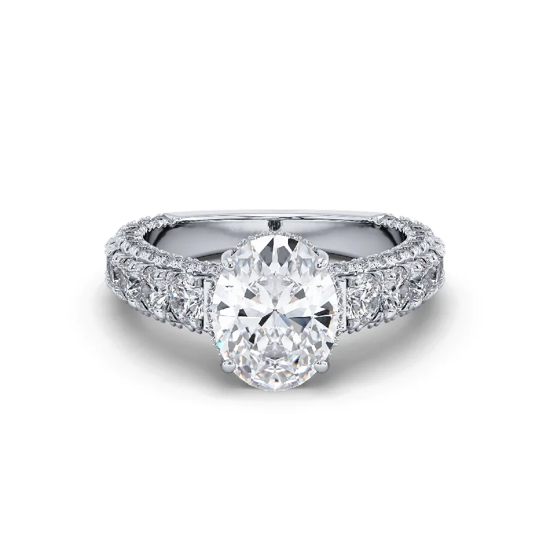 Engagement rings with vintage settings-Certified 2 Carat F Color Vs2 In Clarity Engagement Ring