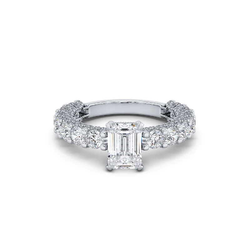 Affordable engagement rings for brides-Certified 1-Carat Engagement Ring, F Vs2