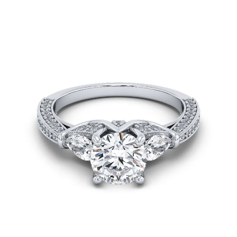 Engagement rings with fancy color diamonds-Certified 1-Carat Engagement Ring, F Vs2