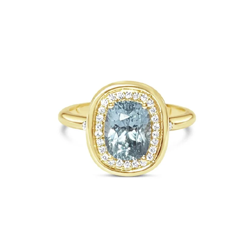 Women’s engagement rings with sapphires-PASTELLA || 2.2ct pastel blue sapphire and diamonds ring