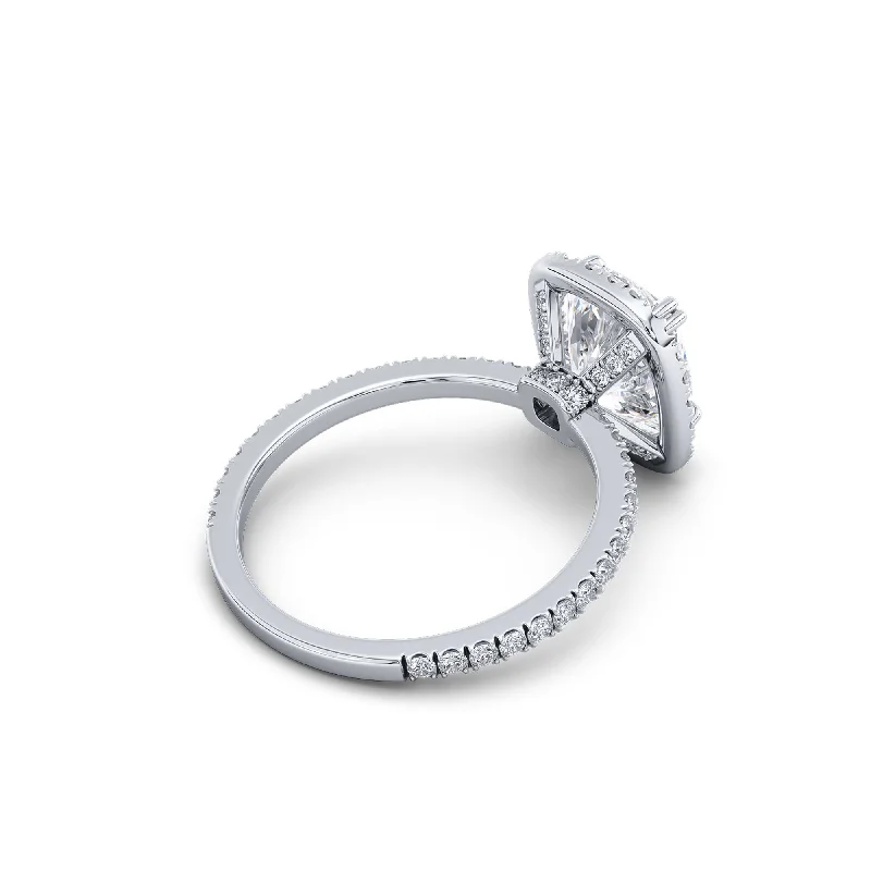 Modern engagement rings for women-1.50 Carat F Color Vs2 Certified Engagement Ring