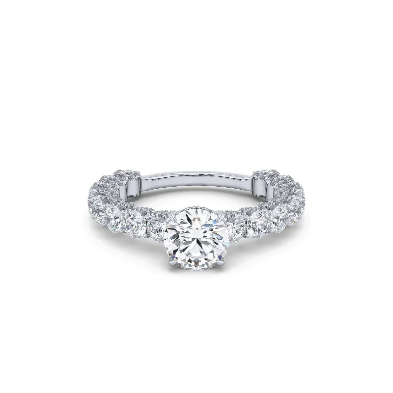 Vintage-inspired engagement rings for women-Certified 1-Carat Engagement Ring, F Vs2