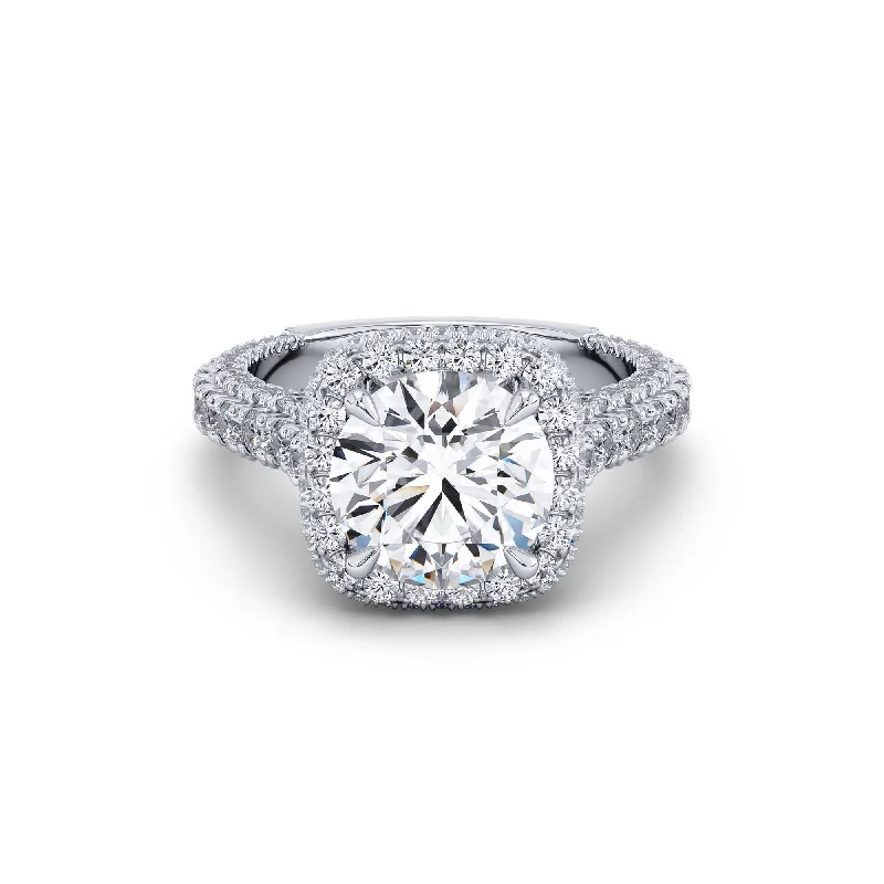 Custom designed engagement rings-Certified 2 Carat F Color Vs2 In Clarity Engagement Ring