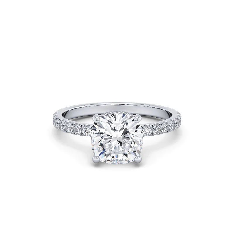 Personalized engagement rings for women-Certified 2 Carat F Color Vs2 In Clarity Engagement Ring