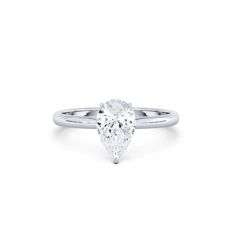 Luxury engagement rings with diamonds-Certified 1-Carat Engagement Ring, F Vs2