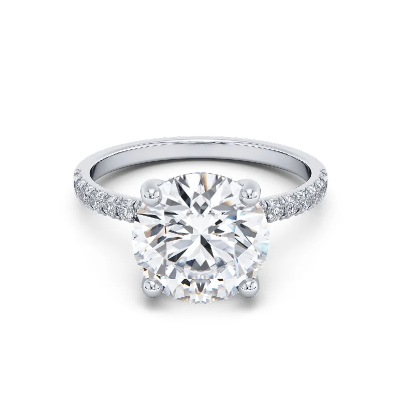 Minimalist engagement rings for women-3 Carat F Color Vs2 Certified Engagement Ring